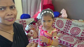 Riyanshi Babu Ko Radha Banna Hai | Happy Krishna Janmashtami | Mr & Mrs Rv | #vlog