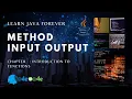 Method Input Output Java Programming Java Tutorial
