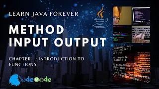Method Input Output Java Programming Java Tutorial
