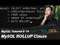 SQL Tutorial 14 ROLLUP Clause - CodeLikeLD Tagalog Tutorials