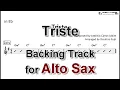 Download Lagu Triste - Backing Track with Sheet Music for Alto Sax