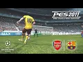 PES 2011 | ARSENAL VS BARCELONA | UEFA CHAMPIONS LEAGUE 2011 | PES 2011 GAMEPLAY
