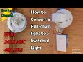 Convert a Pull Chain Light to a Switched Light with 2020 NEC Codes 404 21 C 334 30 and 314 17