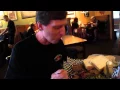 Jim in heaven at Smokin Dave s Taphouse and Barbecue in Estes Park Colorado