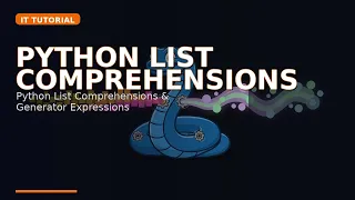 Python List Comprehensions Generator Expressions Tutorial