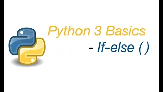 Python 3 basics if else condition