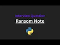 Ransom Note - Leetcode 383