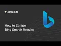 How To Scrape Bing Bing Web Scraping