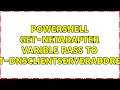 Powershell Get-Netadapter varible pass to Set-DnsClientServerAddress