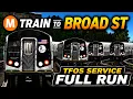 OpenBVE M Train to Broad Street Full TFO Run