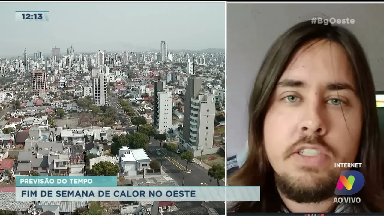 Previsão do tempo: fim de semana de calor no Oeste de SC