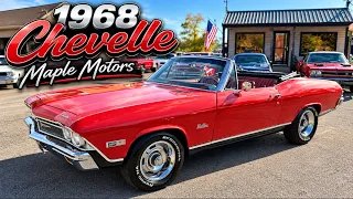 Test Drive 1968 Chevrolet Chevelle Convertible $39,900 Maple Motors #3695