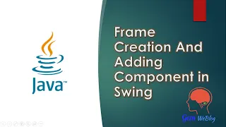 Java Swing GUI Part Frame Creation Adding component in Frame Button Creation in JFrame