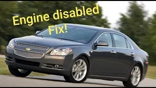 Chevy malibu engine disabled fix 2008-2012