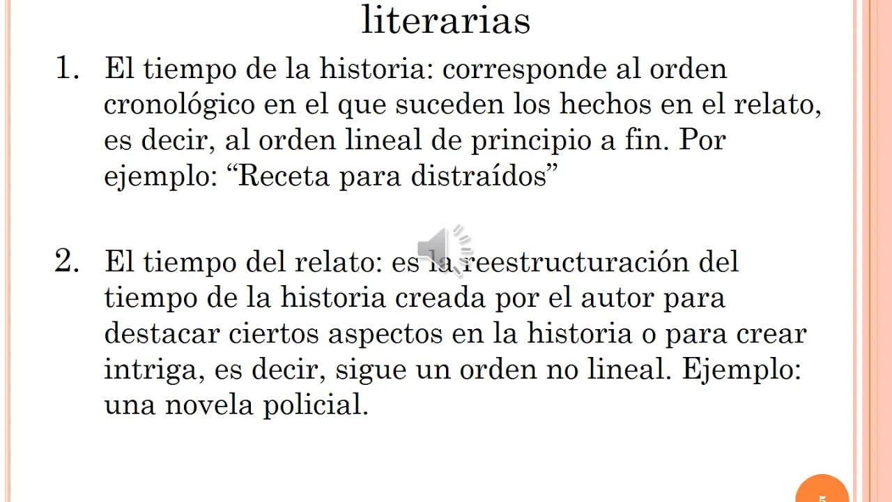 La narración lineal y la no lineal