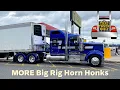 Lagu Big rig and semi truck horn honks at the 75 Chrome Shop with AIR HORNS