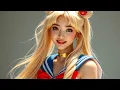 Lagu AI Lookbook 4K Sailor Moon Cosplay Real-Life Photoshoot