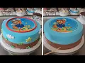 Como decorar un pastel de Mario Bros con crema chantilly facil y sencillo
