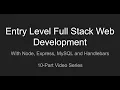 5 - Learning full stack web development for beginners with Node Express MySQL and Webpack