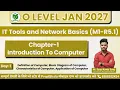 Day-1 IT Tools and Network Basics M1-R5 CCC O level PreptShala O Level CCC Chapter-1
