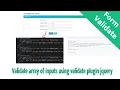 Fix using jQuery validate name the same file array