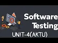 software testing unit-4 one shot Quick revision