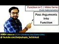 01 Function in C How to pass arguments in functions in c programming by Sanjay Gupta