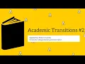 App State Orientation Academic Transitions Part 2