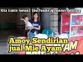 Lagu Lihat Amoy nya Jual Mie Ayam sambil jaga Anak Kecil, kita beli buat traktir teman