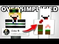 I Oversimplified EVEN MORE Famous Minecraft Skins