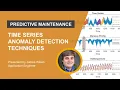 Time Series Anomaly Detection Techniques for Predictive Maintenance