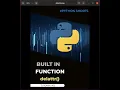 Python inbuilt predefined functions - delattr