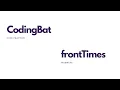 CodingBat Warmup2 frontTimes