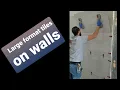 Installing 24 x48 porcelain tiles on walls