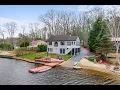 THIS CONNECTICUT WATERFRONT HAS IT ALL LAKE BUNGEE GEM WITH PRIVATE BEACH BOAT LAUNCH DOCK