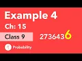 Example 4 Chapter 15 Class 9 Probability NCERT Maths