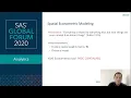 Spatial Econometric Modeling for Big Data Using SAS Econometrics