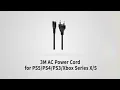 Mcbazel 3M AC Power Cord for Series