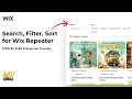 Add Advanced Filters in Wix Search Sort Preloader Wix Ideas