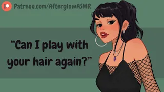 ASMR | Grumpy Goth Girl Lets You into Her Room (Part 2) (Friends to More) (Head Scratches) (Kissing)