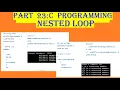 23 C Programming Nested loop Neted for prime no from 1 to100
