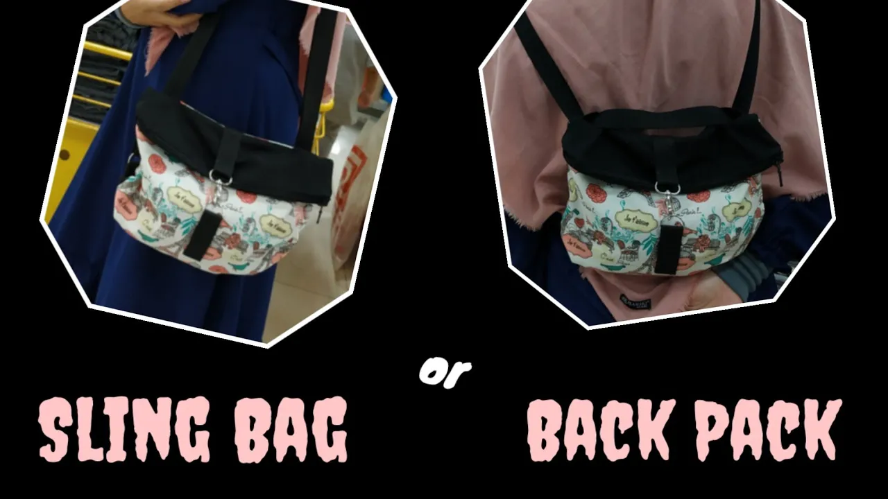 DIY KOREAN FASHION MINI BAG | TAS KANVAS SIMPLE | 韩国帆布袋制作