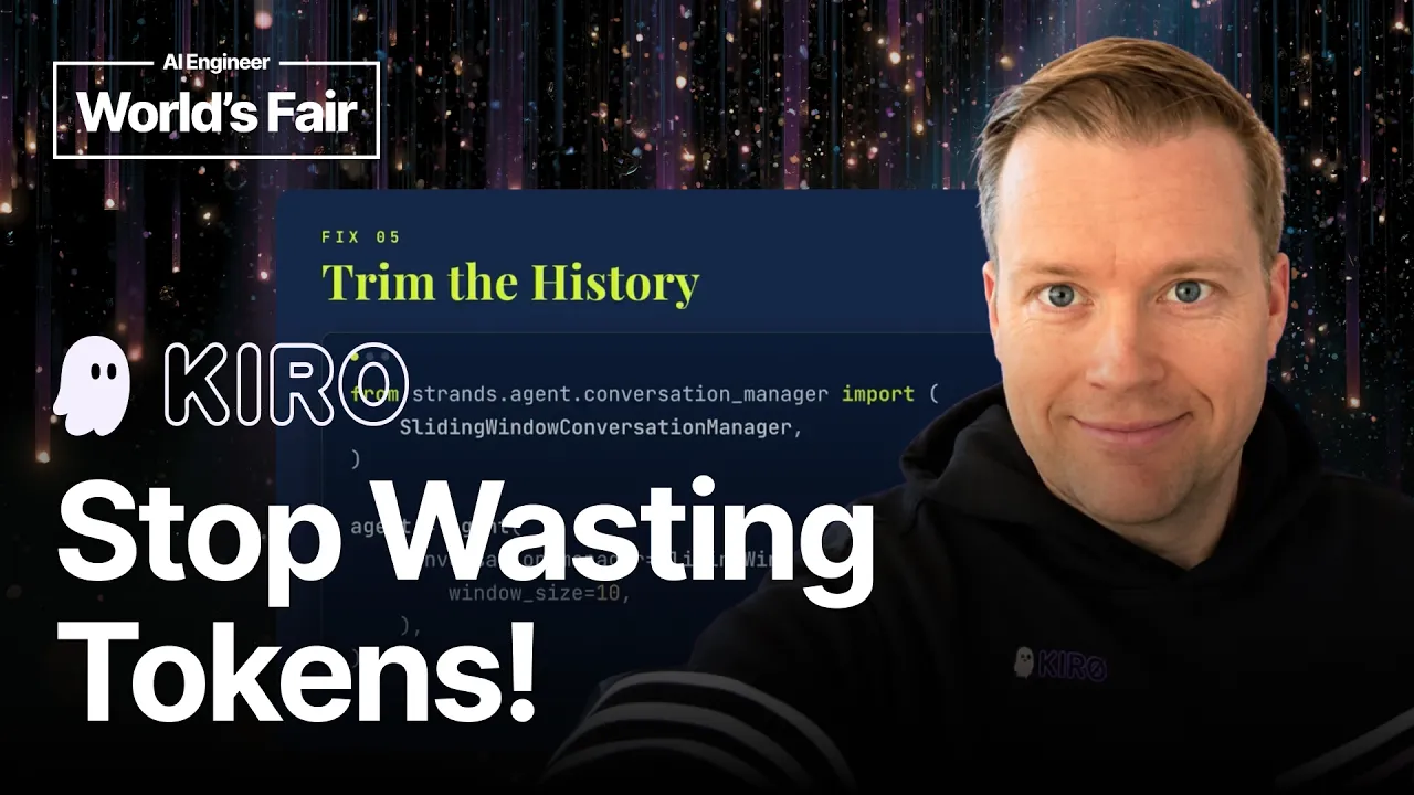 Your Agent Is Wasting Tokens and You Don't Know It - Erik Hanchett, AWS: video thumbnail