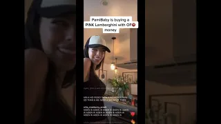 PAMIBABY IS BUYING A PINK LAMBORGHINI WITH OF MONEY
