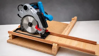Idea Brillante con trozos de madera y una sierra circular - asombroso invento