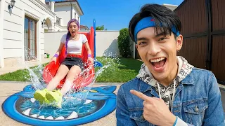 Fake Pool Prank: Rumi's Revenge!#kpopdemonhunter  #kpop