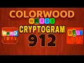 COLORWOOD WORDS CRYPTOGRAM level 912