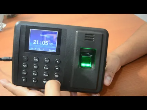 Download MP3 Uso de checador de horarios Biometric Fingerprint Time Attendance para empleados