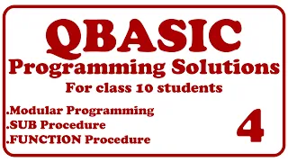 Modular Programming Solutions 4 SUB Procedure FUNCTION Procedure Sum of ASCII