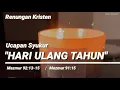Download Lagu Hari Ulang Tahun | Doa \u0026 Khotbah Renungan Kristen